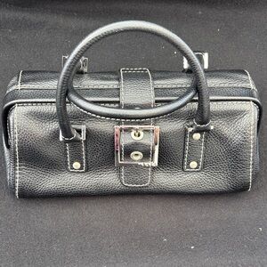 RAFE Black Leather Doctor Handbag